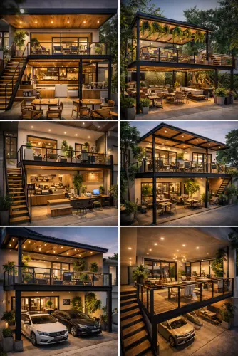 Mezannine Cafe Modern di Tanah Baru